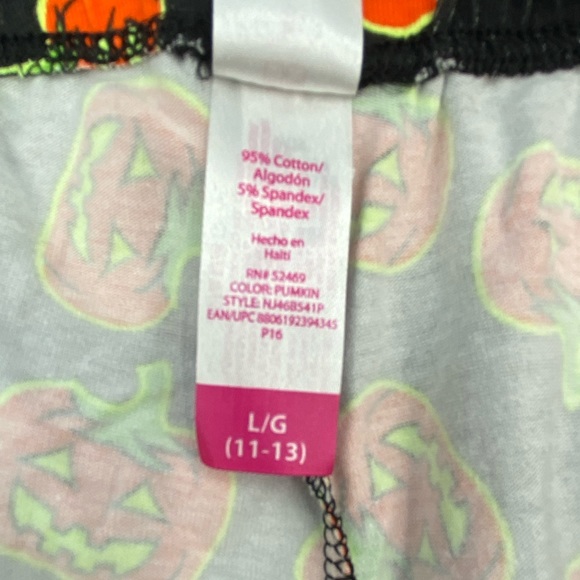 NWT Pumpkin Ankle Leggings L - Picture 6 of 7